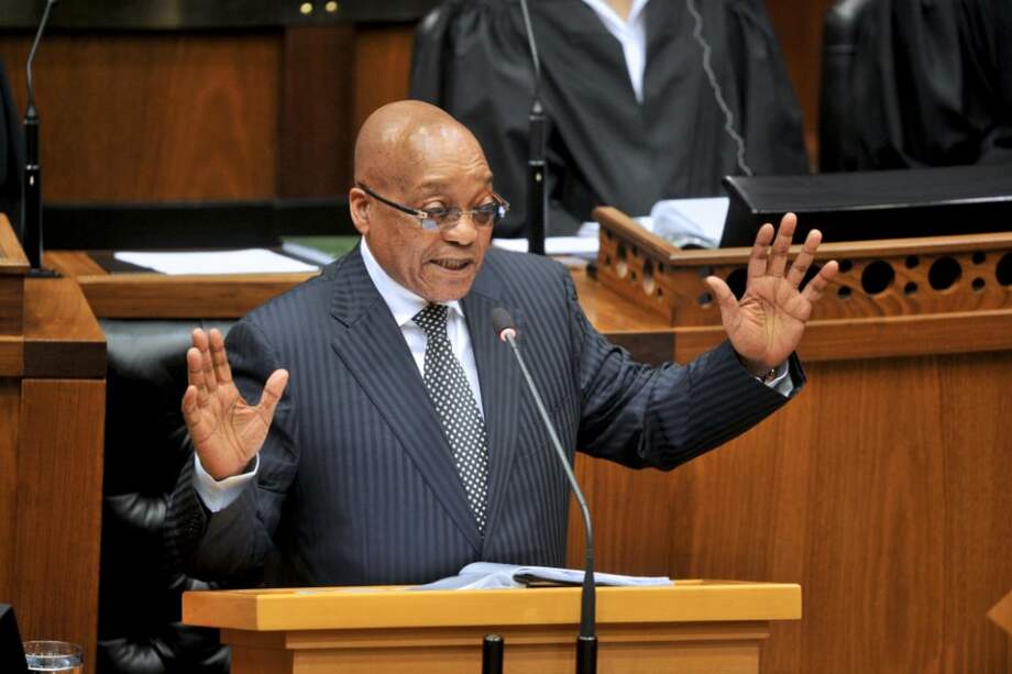 Jacob Zuma, en mayo de este año, ante el Parlamento sudafricano. / AFP