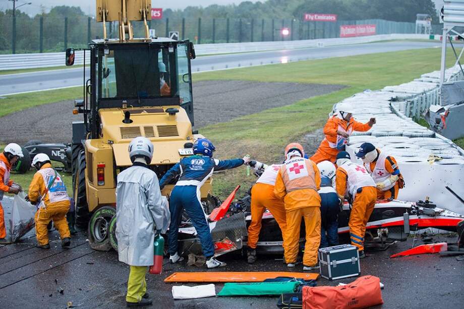 Jules Bianchi se accidentó en el GP de Japón. //AFP
