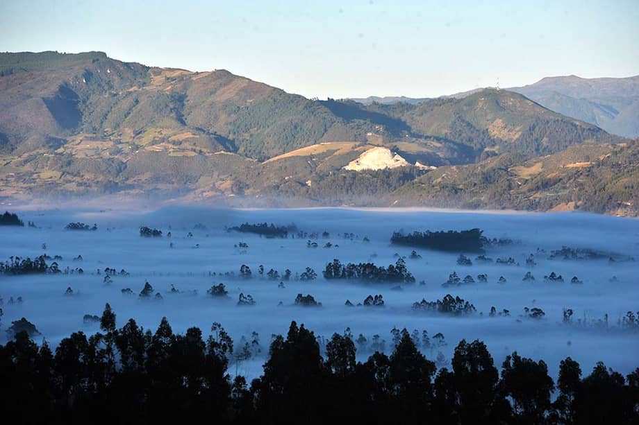 El valle entre las poblaciones de Sesquilé y Suesca, en la margen occidental de la vía Bogotá-Tunja. / Luis Ángel - El Espectador