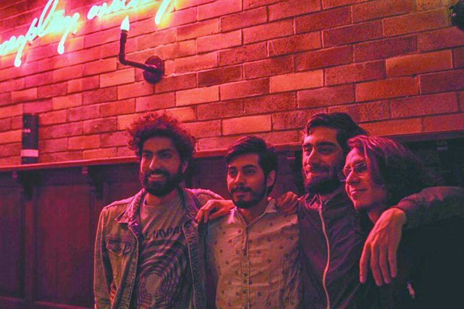 Imagen de los integrantes de Montaña. De izquierda a derecha: Alejandro Araújo, Sergio Moreno, Daniel Medina y Felipe León. / Juan Sebastián Murillo