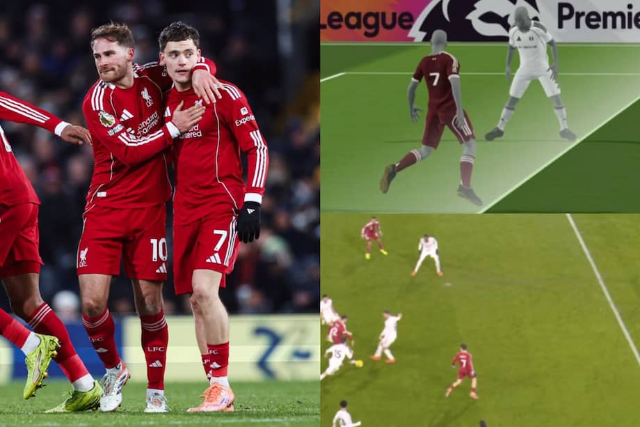 Con este gol que convalidó la tecnología, Wirtz empató un partido que Liverpool terminó ganando en el último minuto.