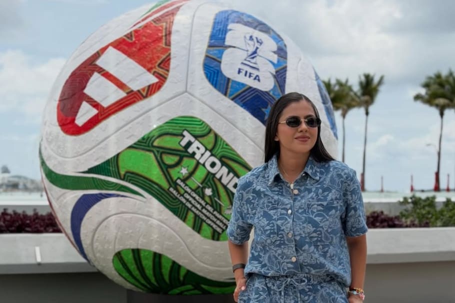 La periodista está cubriendo el Mundial 2026 que se realiza en México, Canadá y Estados Unidos.