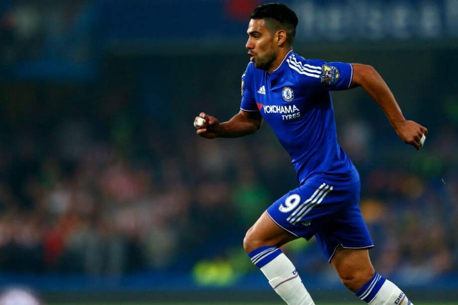 Radamel Falcao, delantero del Chelsea. Foto: AFP