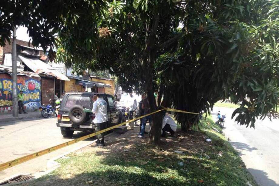 Escena del crimen de Carlos Ospina Córdoba. Es el quinto miembro de la familia que muere. Tres hermanos y sus padres murieron en situaciones similares. / Luis Benavides