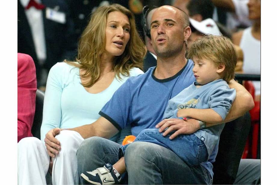 André Agassi y su familia. /EFE