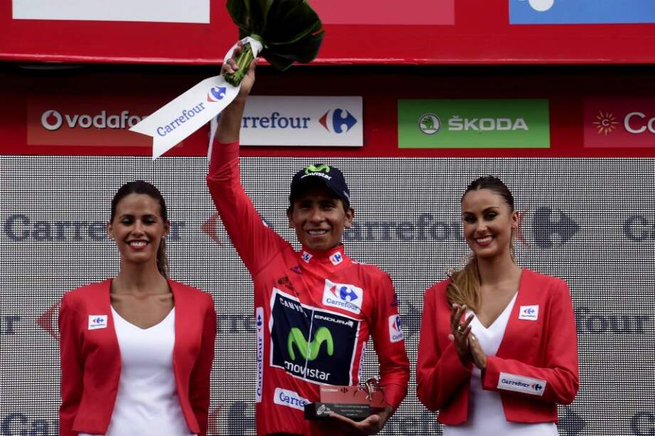 Nairo Quintana, lider del Movistar Team. Foto: AFP