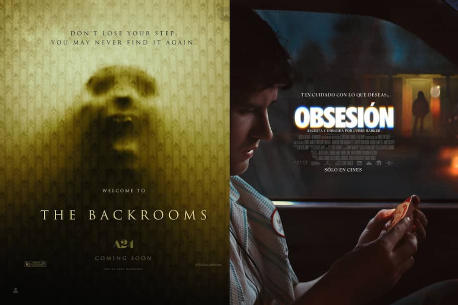 Las películas "Backrooms" y "Obsesión" actualmente se encuentran en cartelera en Colombia.