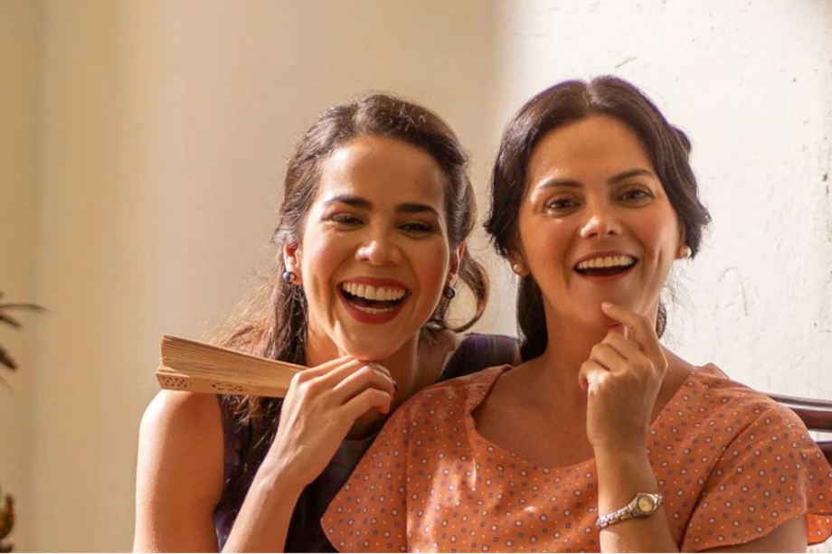 Laura de León y Katty Rangel en la telenovela 'Leandro Díaz'