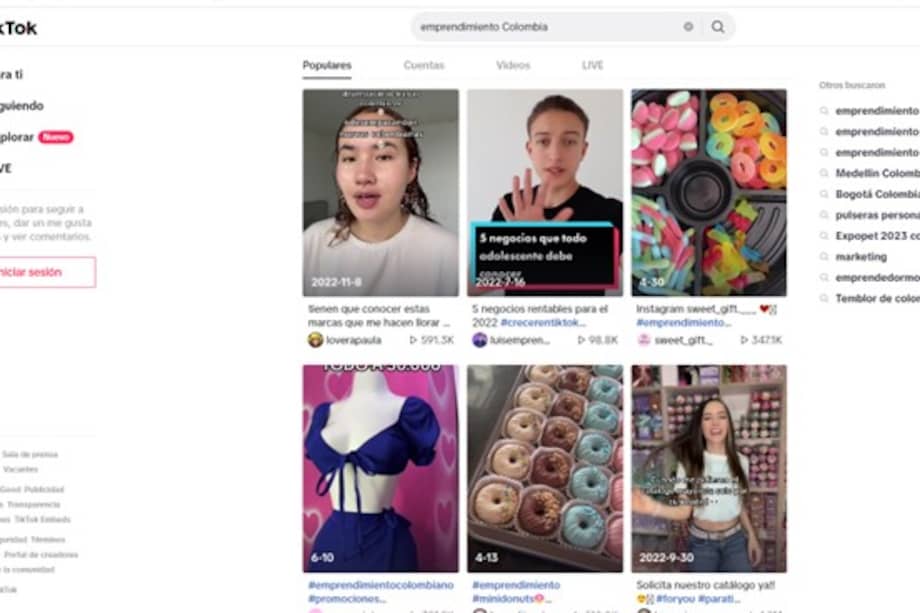 Muchos emprendedores y emprendedoras buscan clientes en canales digitales como la red social TikTok.