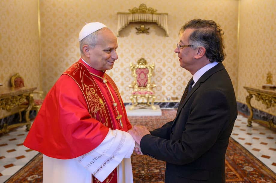 El presidente Gustavo Petro se reunió con el papa León XIV.