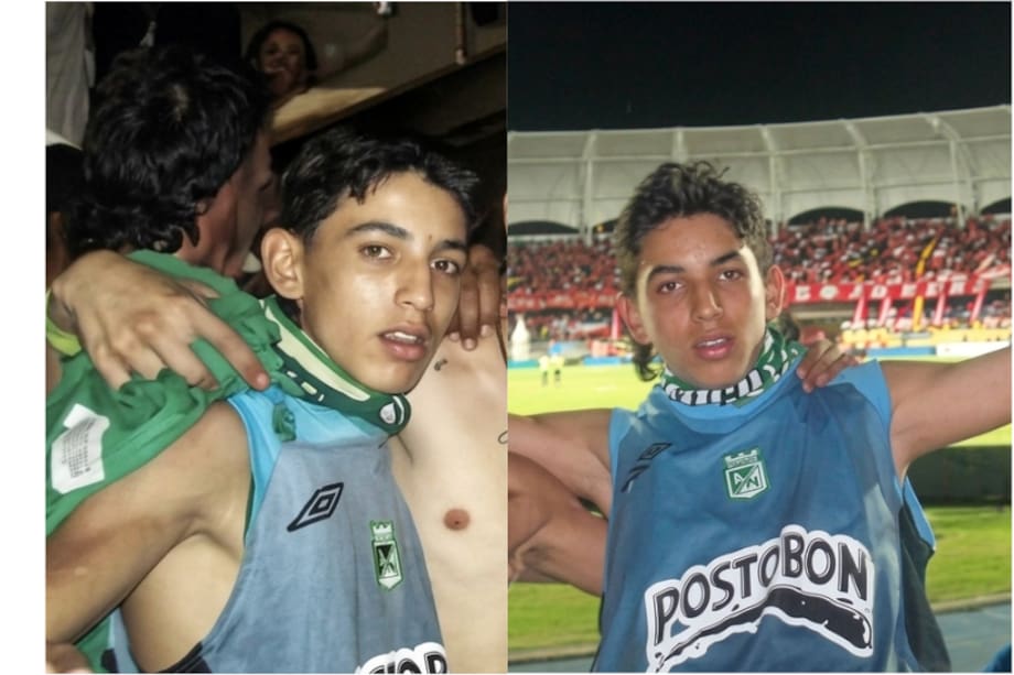 Daniel Muñoz cuando acompañaba a Atlético Nacional como barrista. Las imágenes aún circulan en redes sociales.