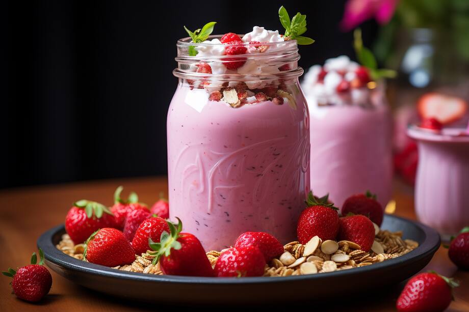 Los batidos pueden ser una excelente manera de obtener más fibra y probióticos en tu dieta, ambos son beneficiosos para tu sistema digestivo.