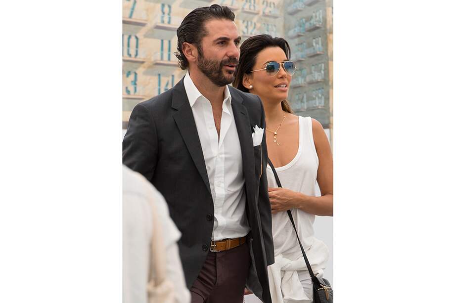 Eva Longoria con Pepe Bastón en 2014. / AFP