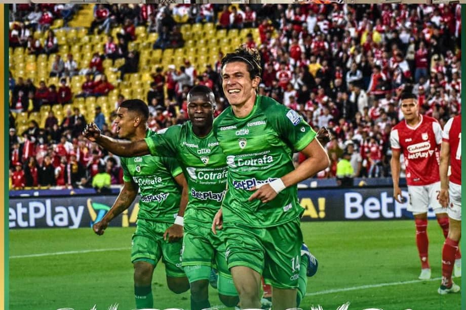 Felipe Acosta fue el protagonista de la victoria de Equidad sobre Santa Fe.