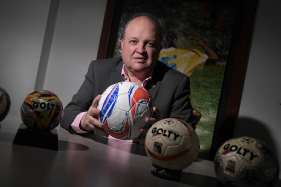 Jorge Enrique Vélez, el cuestionado presidente de la División Mayor del Fútbol Colombiano, Dimayor. /Mauricio Alvarado-El Espectador.
