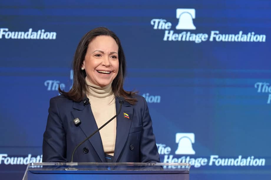 María Corina Machado afirmó desde The Heritage Foundation, en Washington, que “estamos al borde de la libertad”.