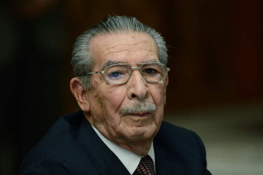 El exgeneral Ríos Montt. / AFP