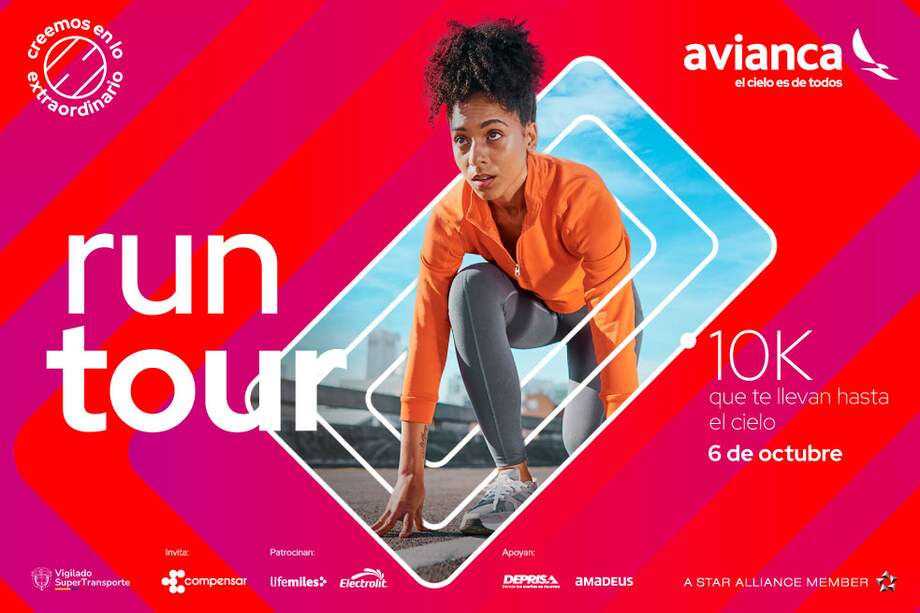 RunTour Avianca 2024 otorgará premios para corredores.