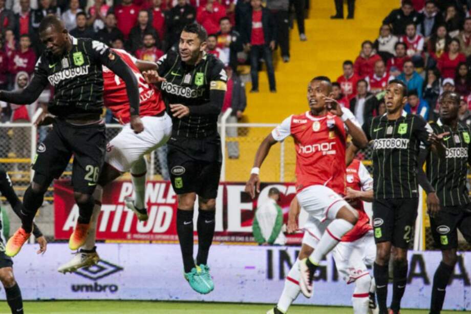 Atlético Nacional e Independiente Santa Fe tienen un encuentro pendiente de la primera fecha. / Archivo