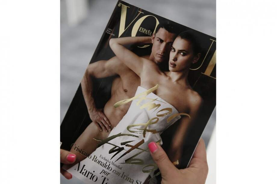 Irina Shayk y Cristiano Ronaldo en portada de Vogue.