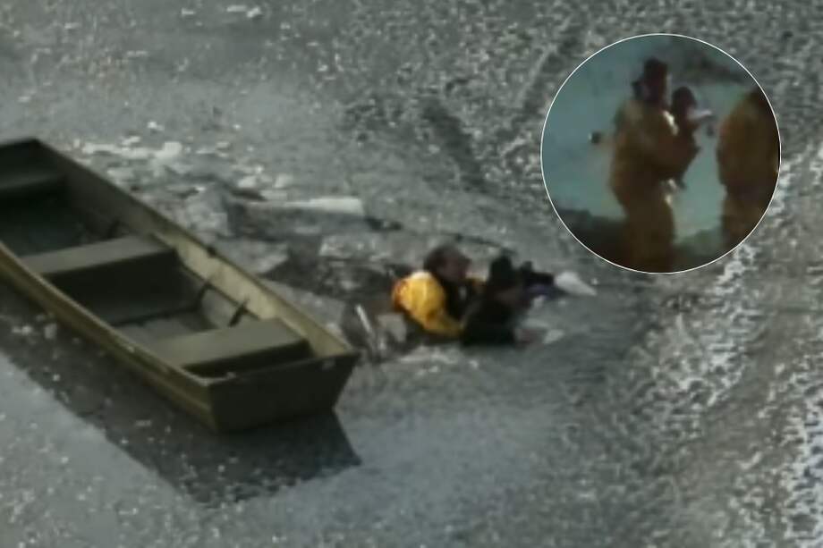 La policía dijo que los afectados estuvieron en el agua entre 12 y 15 minutos.