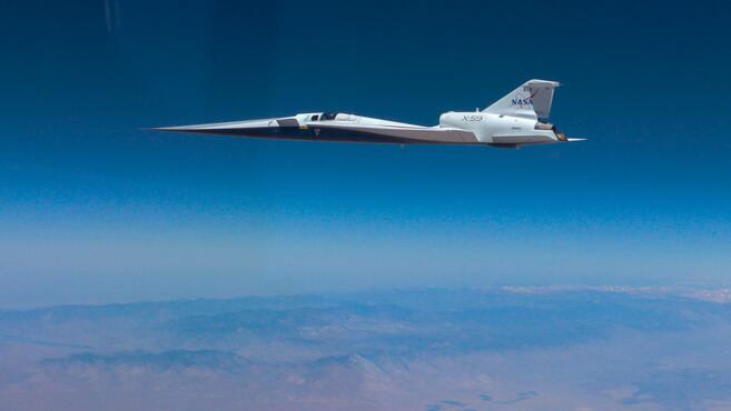 Este jet experimental de la NASA rompió la barrera de la velocidad del sonido: 1.480 km/h