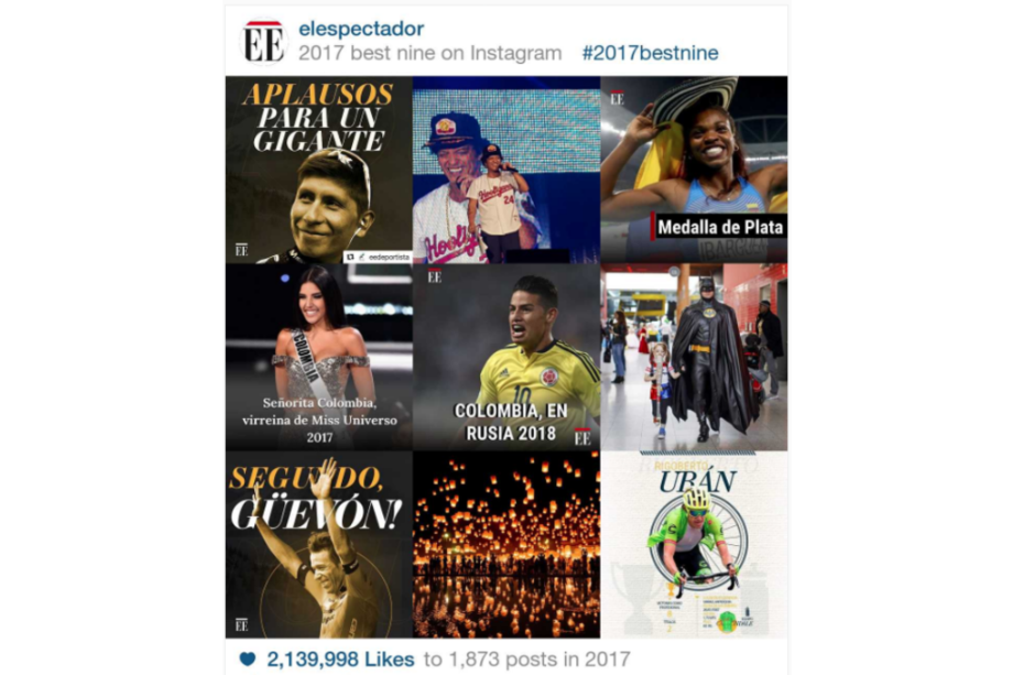 Estas fueron las fotos con más "me gusta" en la cuenta de Instagram de El Espectador.