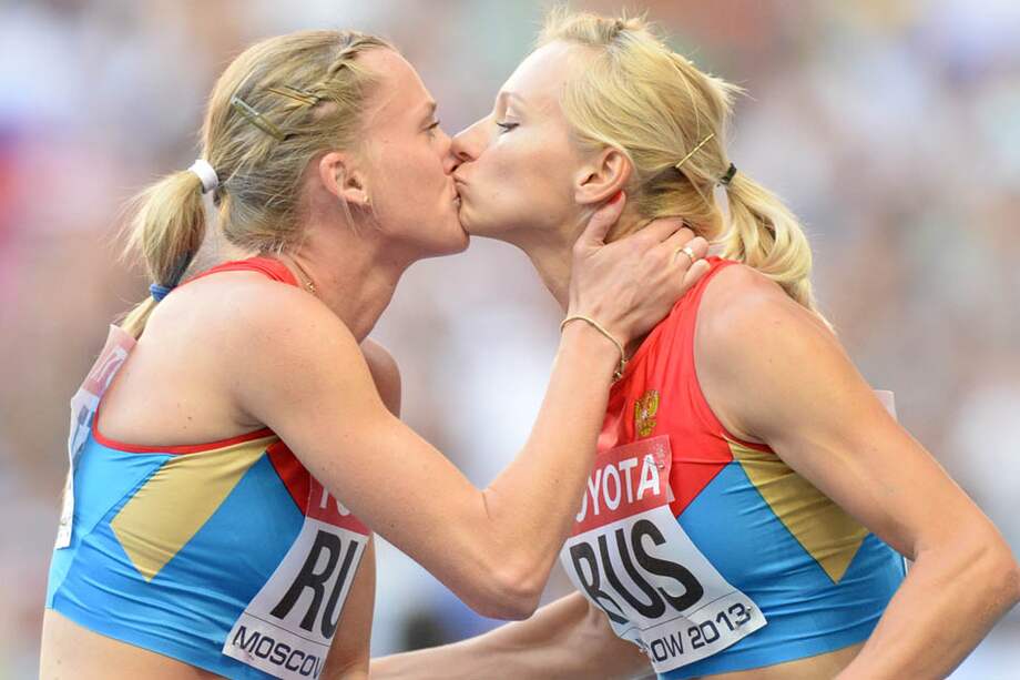 Atletas rusas protestaron contra la 'ley antigay' en el Mundial de Atletismo