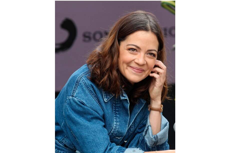 La cantante mexicana Natalia Lafourcade, durante una rueda de prensa en la Ciudad de México.