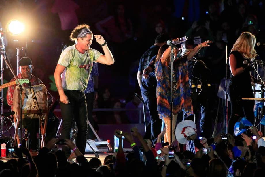 Carlos Vives en concierto.