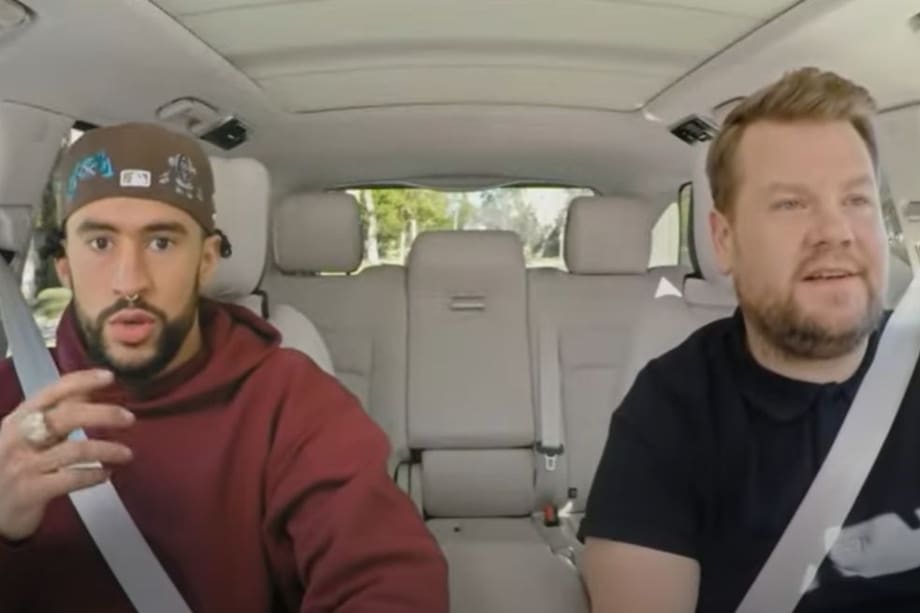Bad Bunny fue invitado al ‘show’ del comediante James Corden y no ocultó su admiración por la música de la artista Ariana Grande ¿Qué tal su inglés?