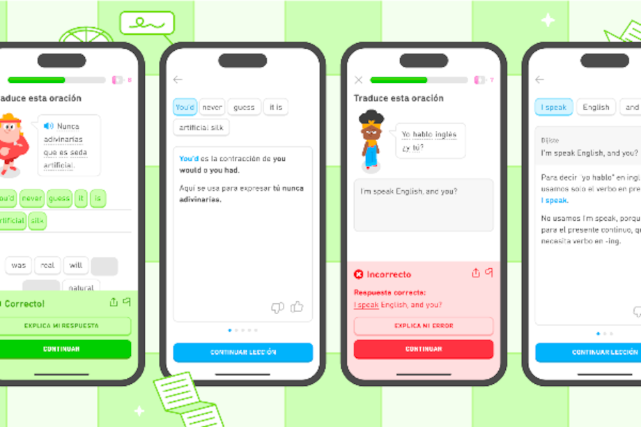 La aplicación Duolingo habilitó para todos los usuarios la función “Explica mi respuesta”, antes exclusiva de su versión paga.