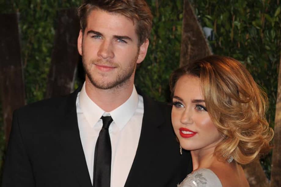 Liam Hemsworth y Miley Cyrus. / Bang Showbiz