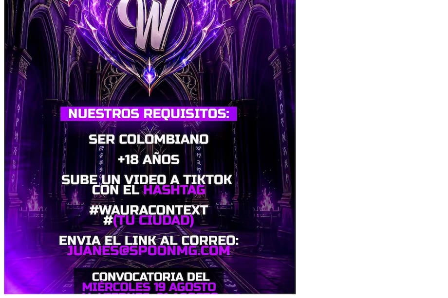 A través de sus redes sociales, el creador de contenido abrió la convocatoria para “Los juegos del aura”.