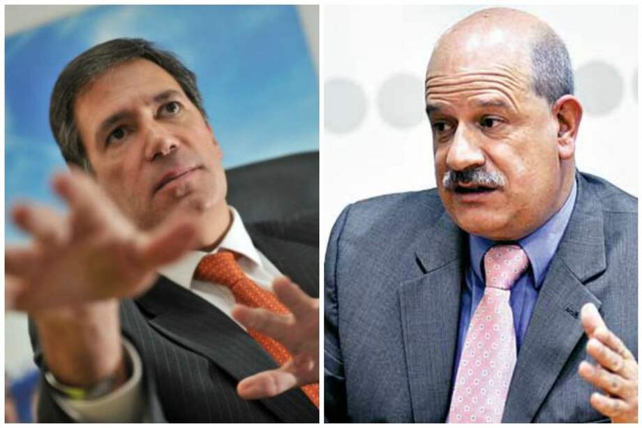 Fernando Sanclemente (izquierda) y Luis Fernando Rosas (derecha) renunciaron para adherirse a la campaña presidencial de Óscar Iván Zuluaga. Foto: Archivo El Espectador y Daniel Iannini.