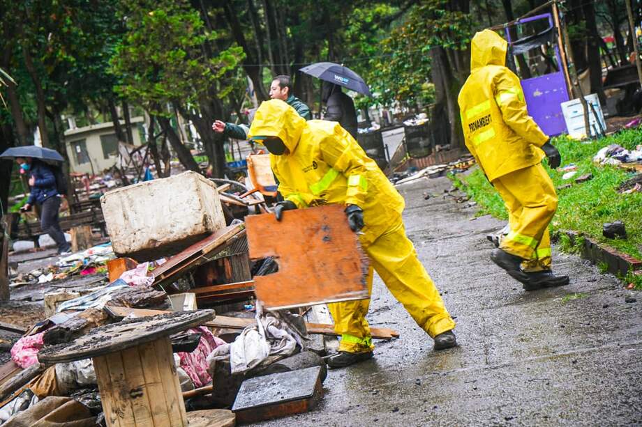 Trabajo de recuperación del Parque Nacional.