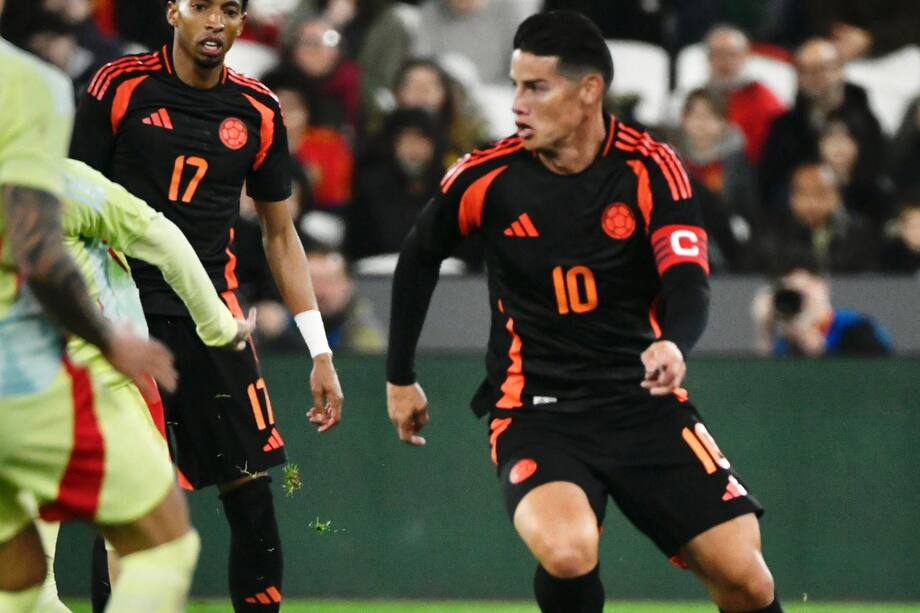 James Rodríguez, jugador de la selección de Colombia