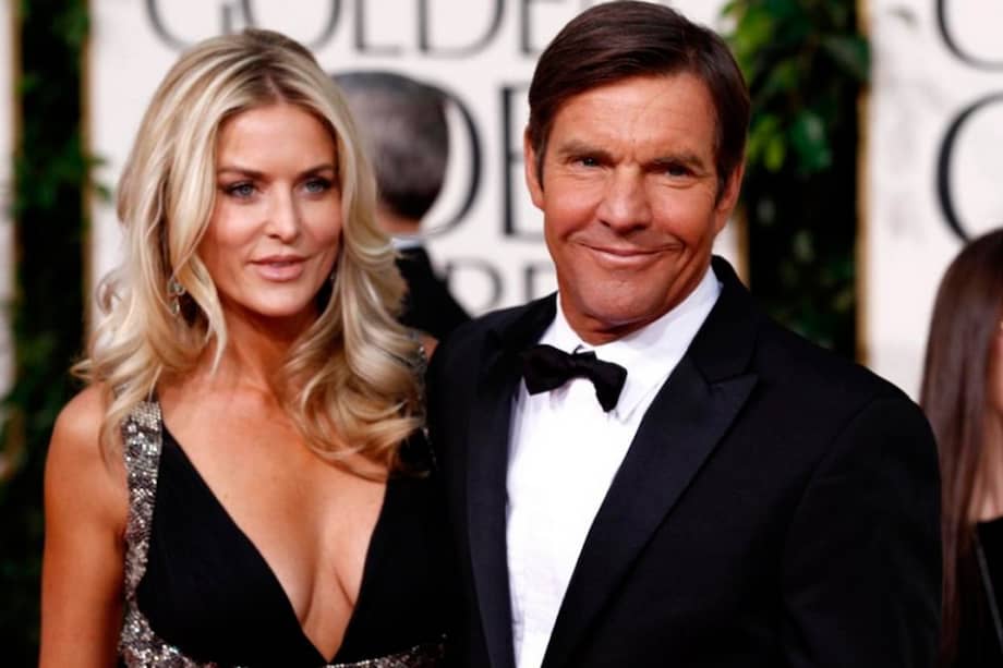 El actor Dennis Quaid (d) y Kimberly Buffington-Quaid. / Archivo