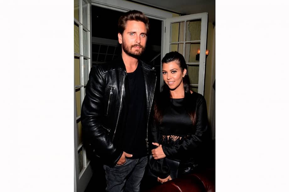 Scott Disick y Kourtney Kardashian. / AFP