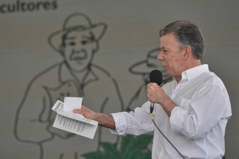 El presidente Juan Manuel Santos destacó que las Farc obtuvieron la menor votación en Mesetas, en las elecciones legislativas del domingo. / SIG