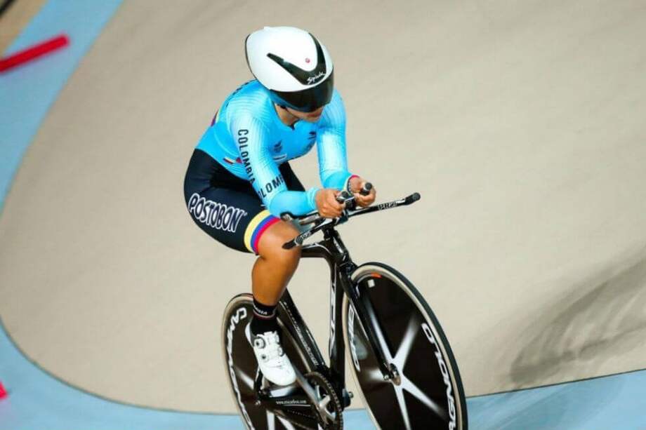 Carolina Munevar se quedó con la medalla de plata en la persecución individual. / Fedeciclismo