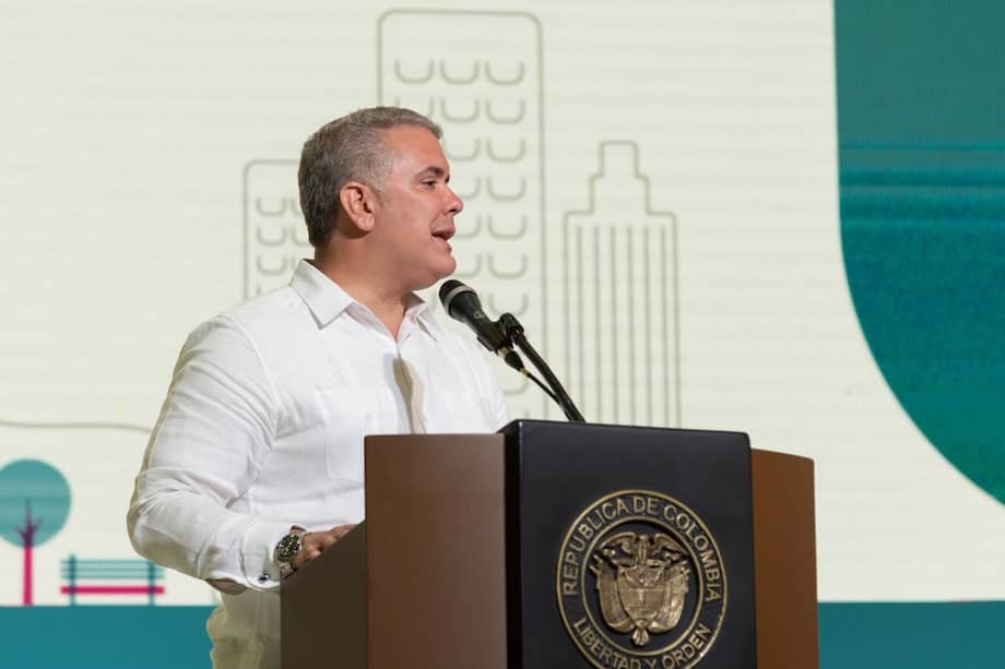 El presidente Iván Duque en el Congreso de Asocajas. / Presidencia
