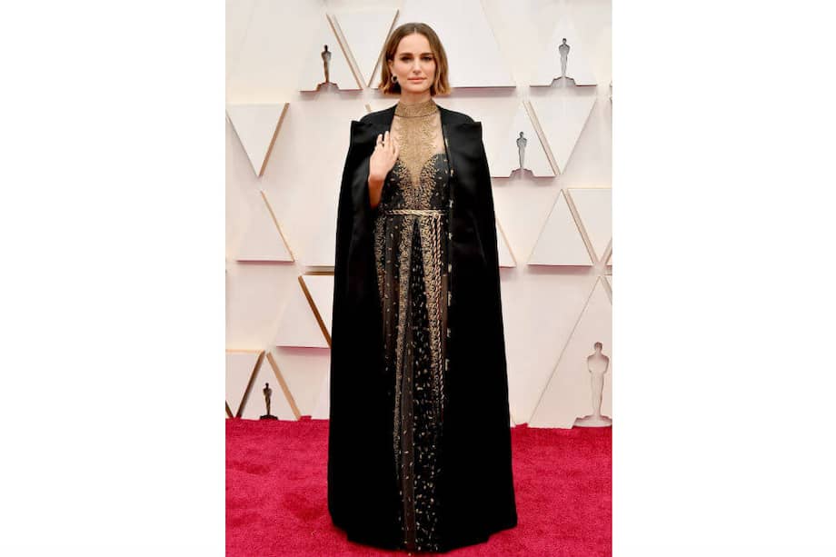 Natalie Portman en la alfombra roja de los Premios Óscar 2020. / AFP