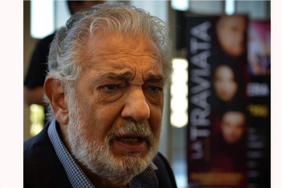 El tenor español Plácido Domingo