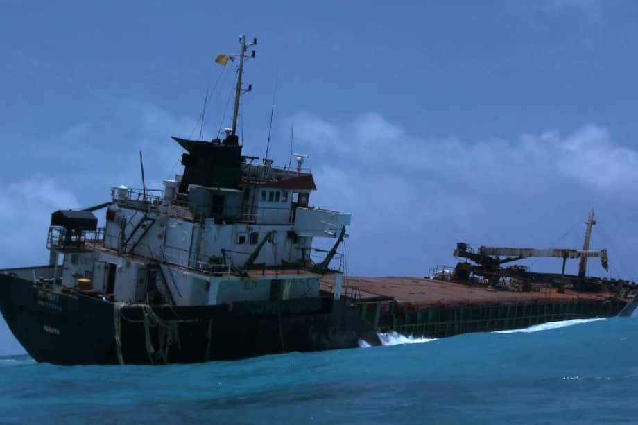 El Memory, de bandera panameña, hacía tránsito entre los puertos de Limón (Costa Rica) y San Andrés (Colombia). /Gobernación de San Andrés
