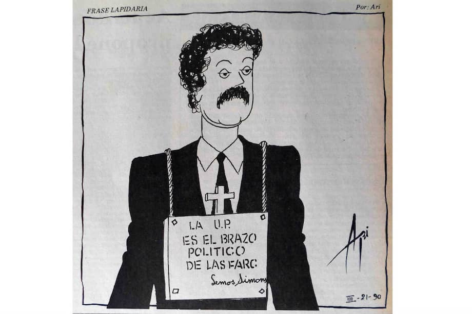 La caricatura fue publicada en el periódico La Patria de Manizales. / La Patria