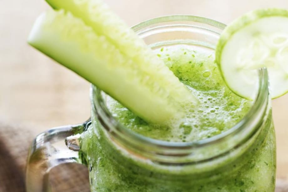 Batido pepino para combatir el acné