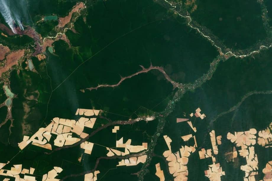 Imagen tomada por el satélite Lansat 8.