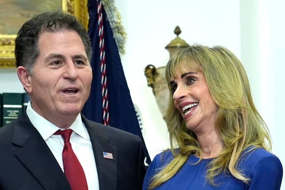 Michael y Susan Dell. EFE/EPA/YURI GRIPAS / POOL