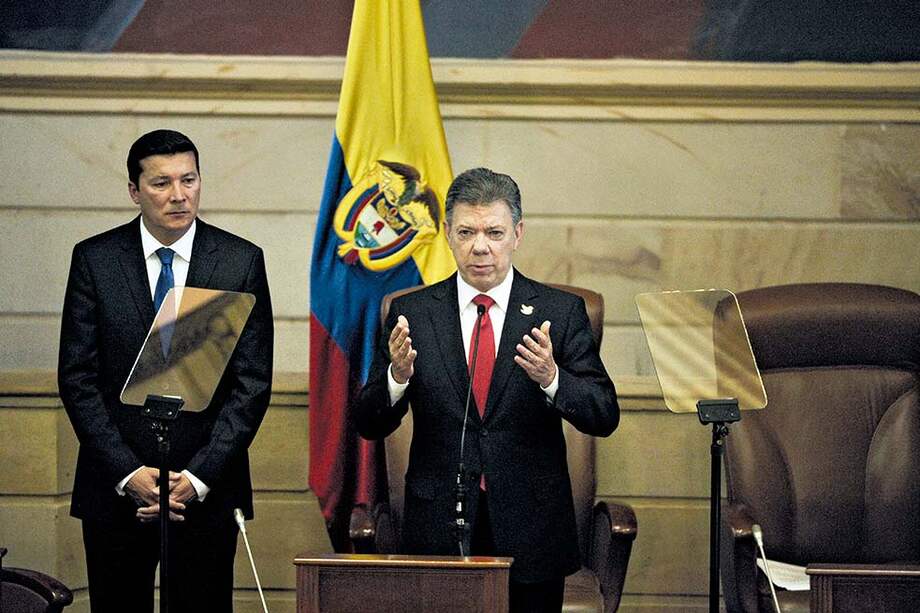 El pasado 20 de julio, en la instalación del nuevo Congreso, Santos agradeció la “gobernabilidad” que le dio la Unidad Nacional en estos cuatro años. / Andrés Torres